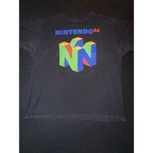 Nintendo 64 T Shirt Graphic Tshirt Black Size XL